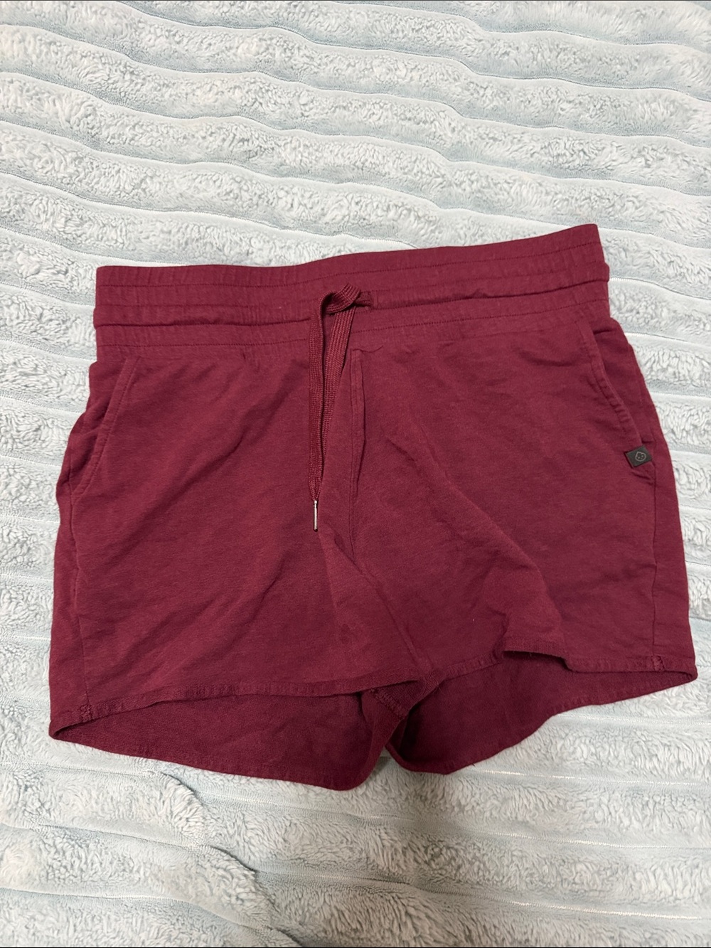 Women's Maroon Athletic Drawstring Shorts
